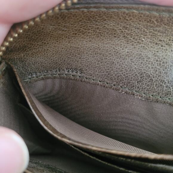 Chloe Wallet Zippy Authentic Bow Accordion Leather Zip Around Beige Metallic - Picture 7 of 12